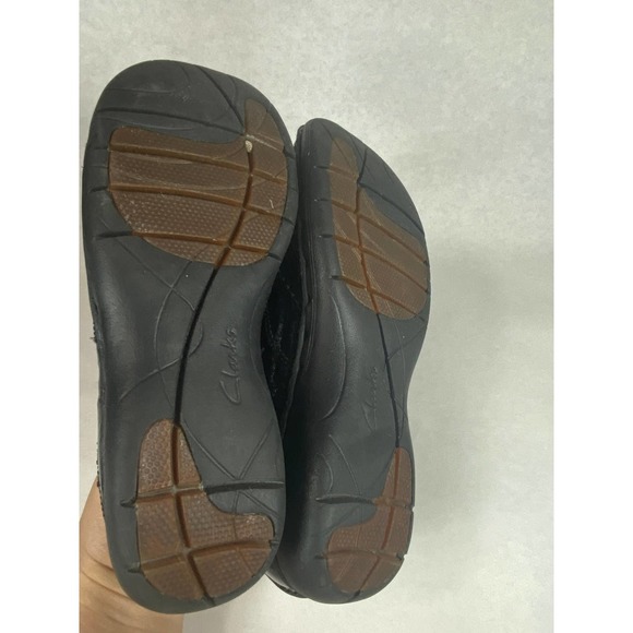 Clarks Unstructured Womens SZ 5 Un Loop 26103621 Black Patent Leather Slip Shoes - Picture 8 of 8